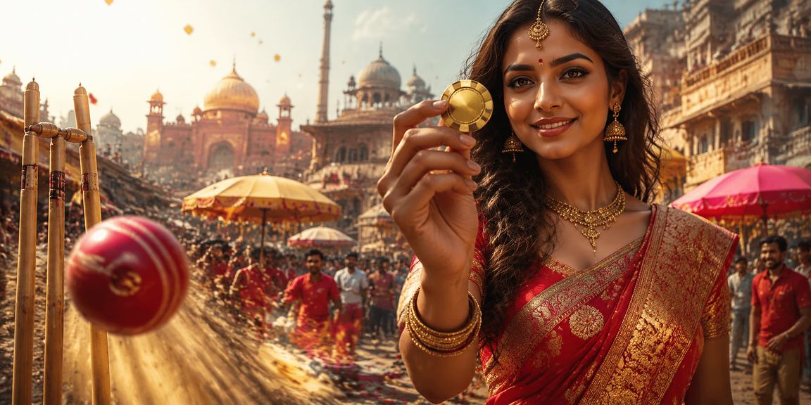 Sophisticated Indian woman enjoying online casino and sports betting experience