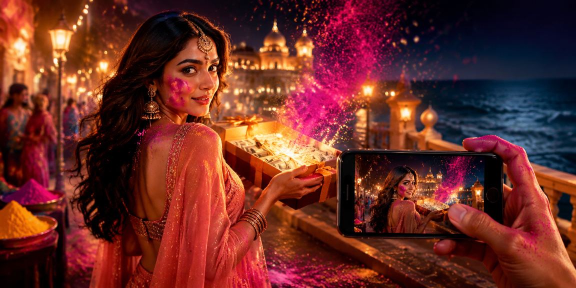 Mobile Casino Experience during Holi Festival in India